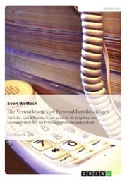 Cover von Die Vermarktung von Personaldienstleistungen