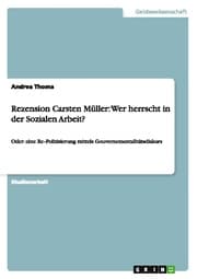 Cover von Rezension Carsten Müller: Wer herrscht in der Sozialen Arbeit?