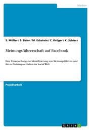 Cover von Meinungsführerschaft auf Facebook