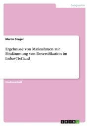 Cover von Ergebnisse von Maßnahmen zur Eindämmung von Desertifikation im Indus-Tiefland
