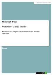 Cover von Stanislawski und Brecht