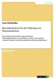 Cover von Besonderheiten bei der Führung von Ehrenamtlichen