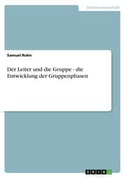 Cover von Der Leiter und die Gruppe - die Entwicklung der Gruppenphasen