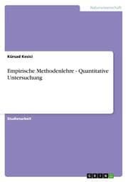Cover von Empirische Methodenlehre - Quantitative Untersuchung