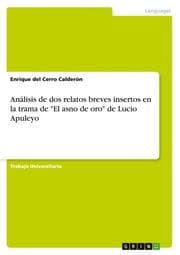 Cover von Análisis de dos relatos breves insertos en la trama de 'El asno de oro' de Lucio Apuleyo