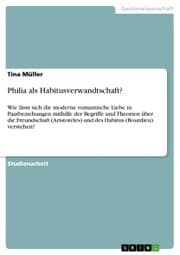 Cover von Philia als Habitusverwandtschaft?