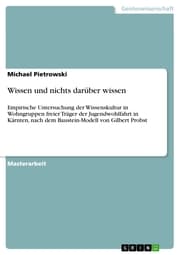 Cover von Wissen und nichts darüber wissen