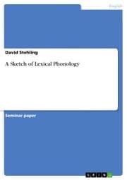 Cover von A Sketch of Lexical Phonology
