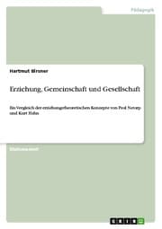 Cover von Erziehung, Gemeinschaft und Gesellschaft