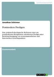 Cover von Postmodern Predigen