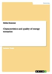 Cover von Characteristics and quality of energy scenarios