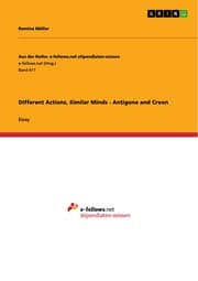 Cover von Different Actions, Similar Minds - Antigone and Creon