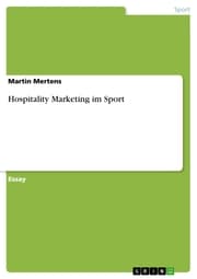 Cover von Hospitality Marketing im Sport