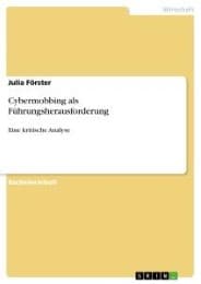 Cover von Cybermobbing als Führungsherausforderung