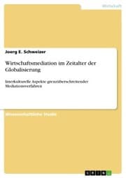 Cover von Wirtschaftsmediation im Zeitalter der Globalisierung