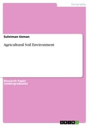 Cover von Agricultural Soil Environment