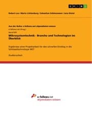 Cover von Mikrosystemtechnik - Branche und Technologien im Überblick