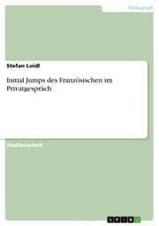 Cover von Initial Jumps des Französischen im Privatgespräch