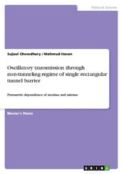 Cover von Oscillatory transmission through non-tunneling regime of single rectangular tunnel barrier