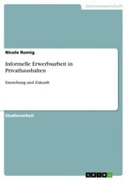 Cover von Informelle Erwerbsarbeit in Privathaushalten