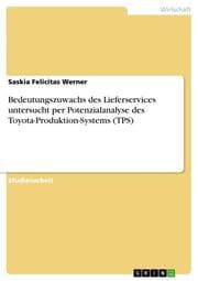 Cover von Bedeutungszuwachs des Lieferservices