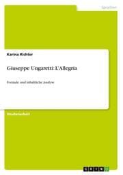 Cover von Giuseppe Ungaretti: LAllegria