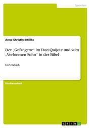 Cover von Der Gefangene im Don Quijote und vom Verlorenen Sohn in der Bibel