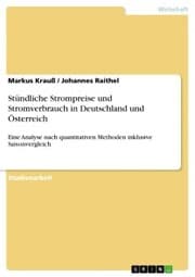 Cover von Stündliche Strompreise und Stromverbrauch in Deutschland und Österreich