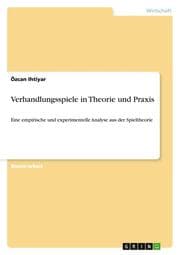Cover von Verhandlungsspiele in Theorie und Praxis