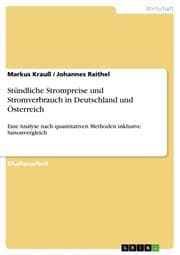 Cover von Stündliche Strompreise und Stromverbrauch in Deutschland und Österreich