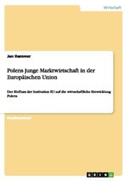 Cover von Polens junge Marktwirtschaft in der Europäischen Union
