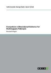 Cover von Everywhere n-Dimensional Existence for Brahmagupta Polytopes