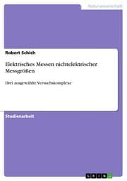 Cover von Elektrisches Messen nichtelektrischer Messgrößen