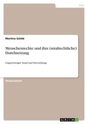 Cover von Menschenrechte und ihre (strafrechtliche) Durchsetzung