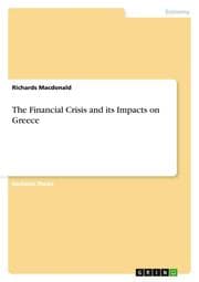 Cover von The Financial Crisis and its Impacts on Greece