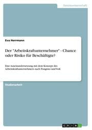 Cover von Der 'Arbeitskraftunternehmer' - Chance oder Risiko für Beschäftigte?