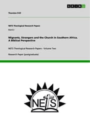 Cover von Migrants, Strangers and the Church in Southern Africa. A Biblical Perspective