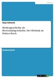 Cover von Mediengeschichte als Herrschaftsgeschichte. Der Hörfunk im Dritten Reich