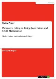 Cover von Paraguay's Policy on Rising Food Prices and Child Malnutrition
