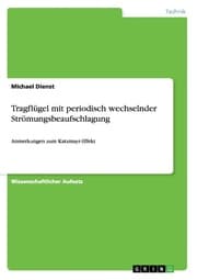Cover von Tragflügel mit periodisch wechselnder Strömungsbeaufschlagung