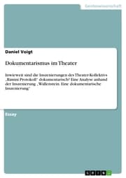 Cover von Dokumentarismus im Theater