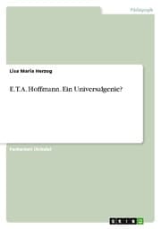 Cover von E.T.A.Hoffmann.Ein Universalgenie?