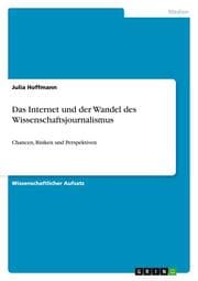 Cover von Das Internet und der Wandel des Wissenschaftsjournalismus