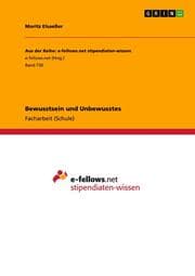 Cover von Bewusstsein und Unbewusstes