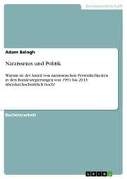 Cover von Narzissmus und Politik