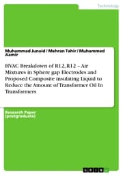 Cover von HVAC Breakdown of R12, R12 - Air Mixtures in Sphere gap Electrodes and Proposed Composite insulating Liquid to Reduce the Amount of Transformer Oil In Transformers