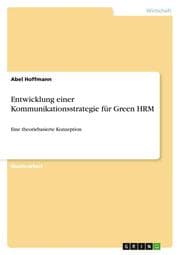 Cover von Entwicklung einer Kommunikationsstrategie für Green HRM