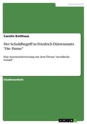 Cover von Der Schuldbegriff in Friedrich Dürrenmatts 'Die Panne'