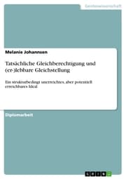 Cover von Tatsächliche Gleichberechtigung und (er-)lebbare Gleichstellung