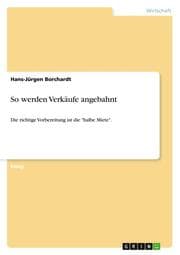 Cover von So werden Verkäufe angebahnt